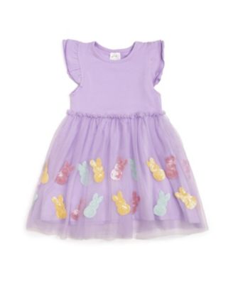Sweet Wink - Girls' Easter Peeps Flutter Sleeve Tutu Dress - Little Kid, Big Kid