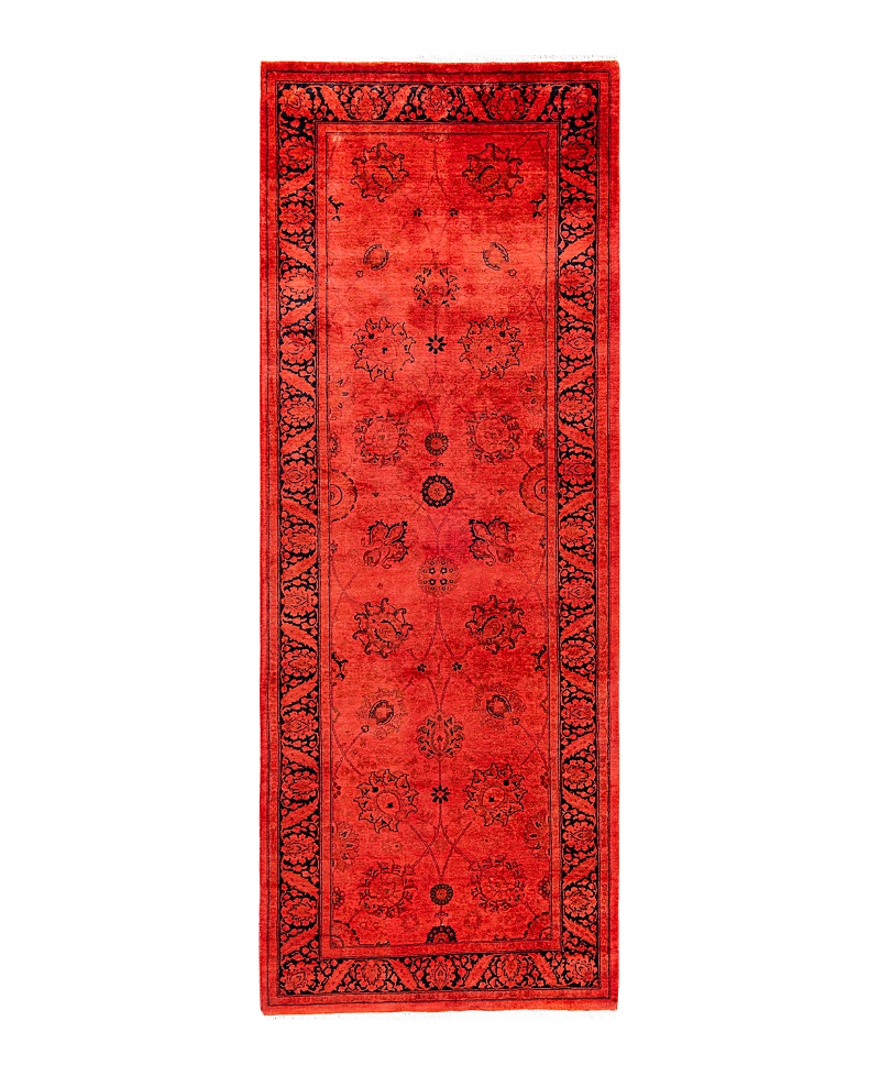Bloomingdale's Fine Vibrance M1447 Runner Area Rug, 3' X 8'5 In Orange