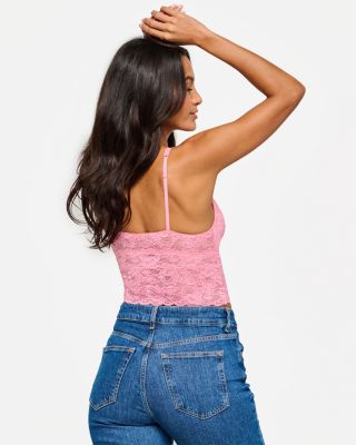 Never Say Never Cropped Lace Cami