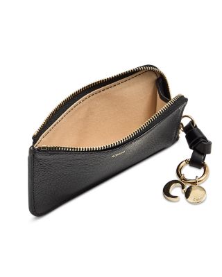 Alphabet Small Leather Zip Wallet