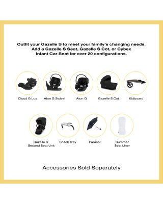 Gazelle S Stroller – Silver Frame