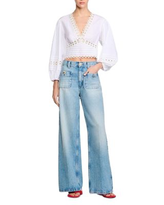 Poplin Crop Top