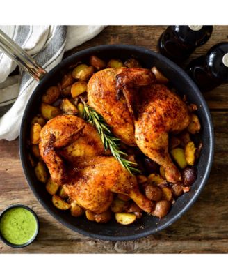 ProBond&amp;reg; Forged 12.5&amp;quot; Professional Clad Stainless Steel Skillet with TITUM Nonstick