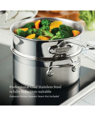 ProBond&reg; Forged 3-Quart Professional Clad Stainless Steel Soup Pot with Lid