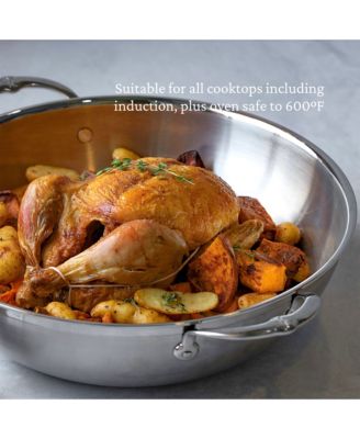 ProBond&amp;reg; Forged 14&amp;quot; Professional Clad Stainless Steel Wok with Dome Lid