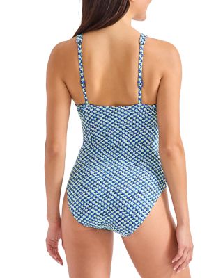 Palm Modern Mosaic One Piece Swimsuit