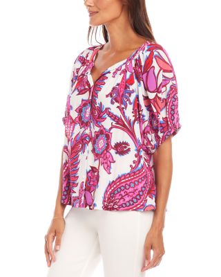 Paisley Print Blouse