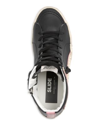 Unisex Slide Embellished High Top Sneakers