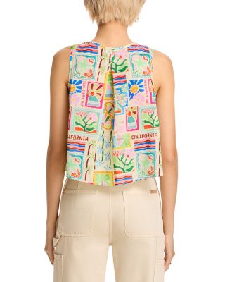 Amey Pleated Sleeveless Tank Top - Exclusive