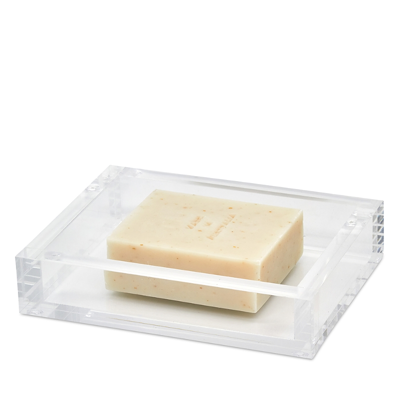 TIZO LUCITE SOAP DISH, CLEAR