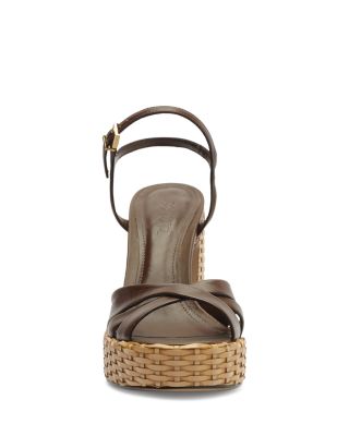 Women&#39;s Keefa Straw High Heel Platform Sandals