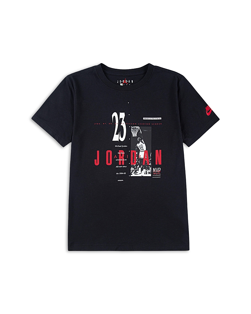 Jordan Big Boys Brand Crew Short Sleeve Tee In Black