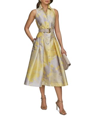 Belted Sleeveless Shirtdress