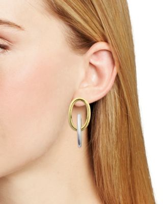 Shashi Two Tone Earrings - Exclusive