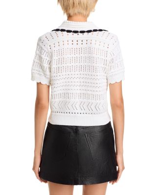 Short Sleeve Knit Polo Top - Exclusive 