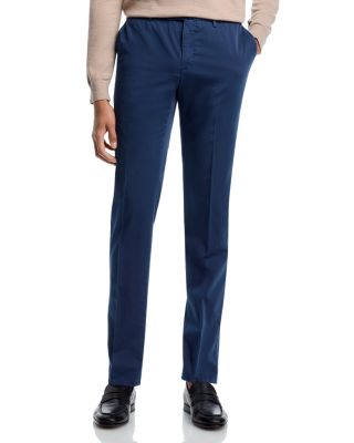 Garment-Dyed Silkochino Slim Fit Pants
