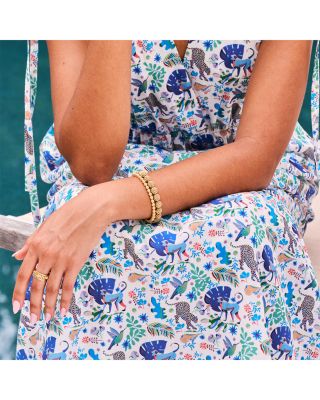 Berry Eternity Bangle Bracelet in 18K Gold Plated