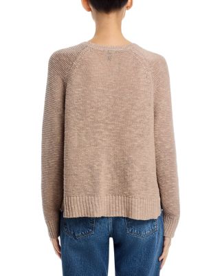 Linen Cotton Slub Raglan Sleeve Sweater