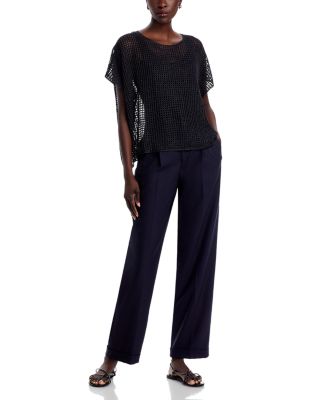 Bateau Neck Cap Sleeve Sweater