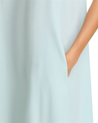 Silk Scoop Neck Midi Dress