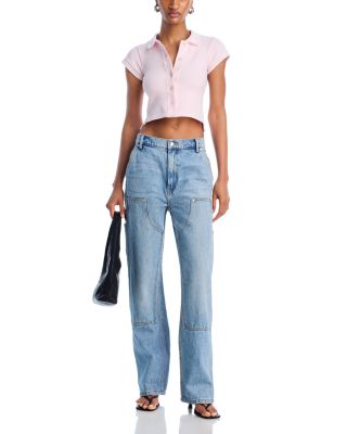 Cropped Polo Cardigan