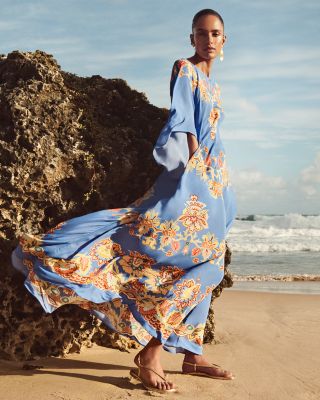 Printed Kaftan Dress