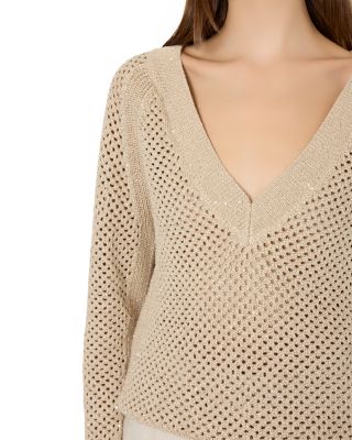 Sequin Mesh Sweater