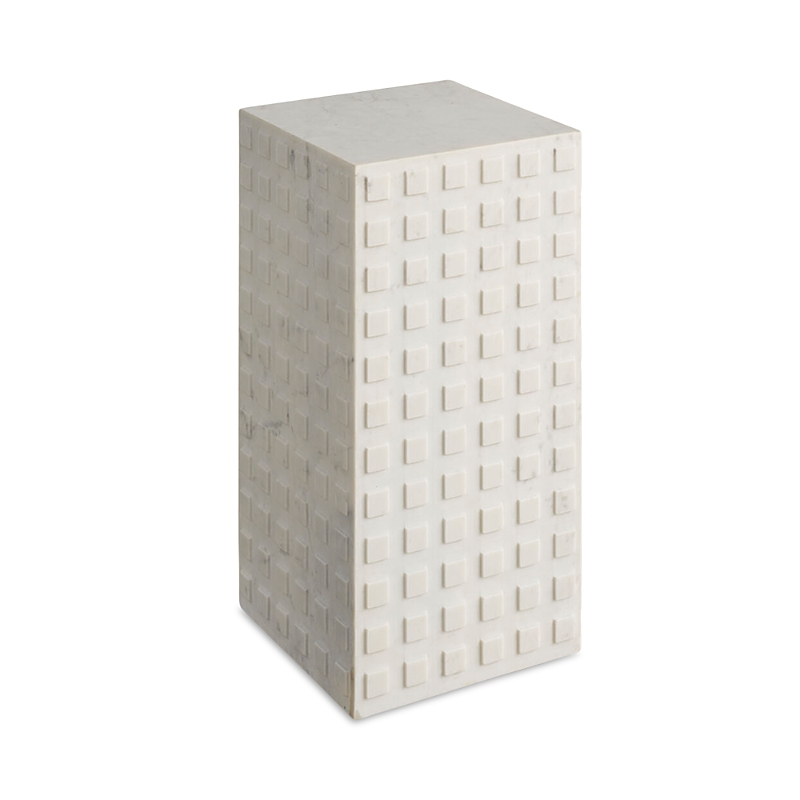 Universal Dwell Stone Accent Table In White