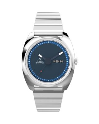 Timex - Q Timex 1975 Enigma Reissue Stainless Steel Bracelet Watch, 37mm