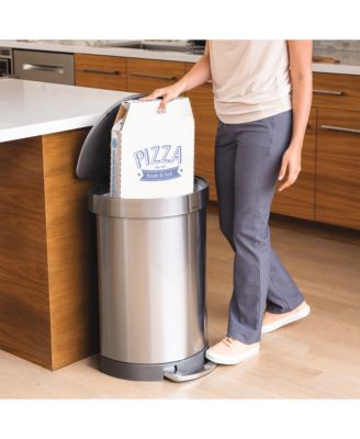 45 Liter Semi-Round Liner Rim Kitchen Trash Can