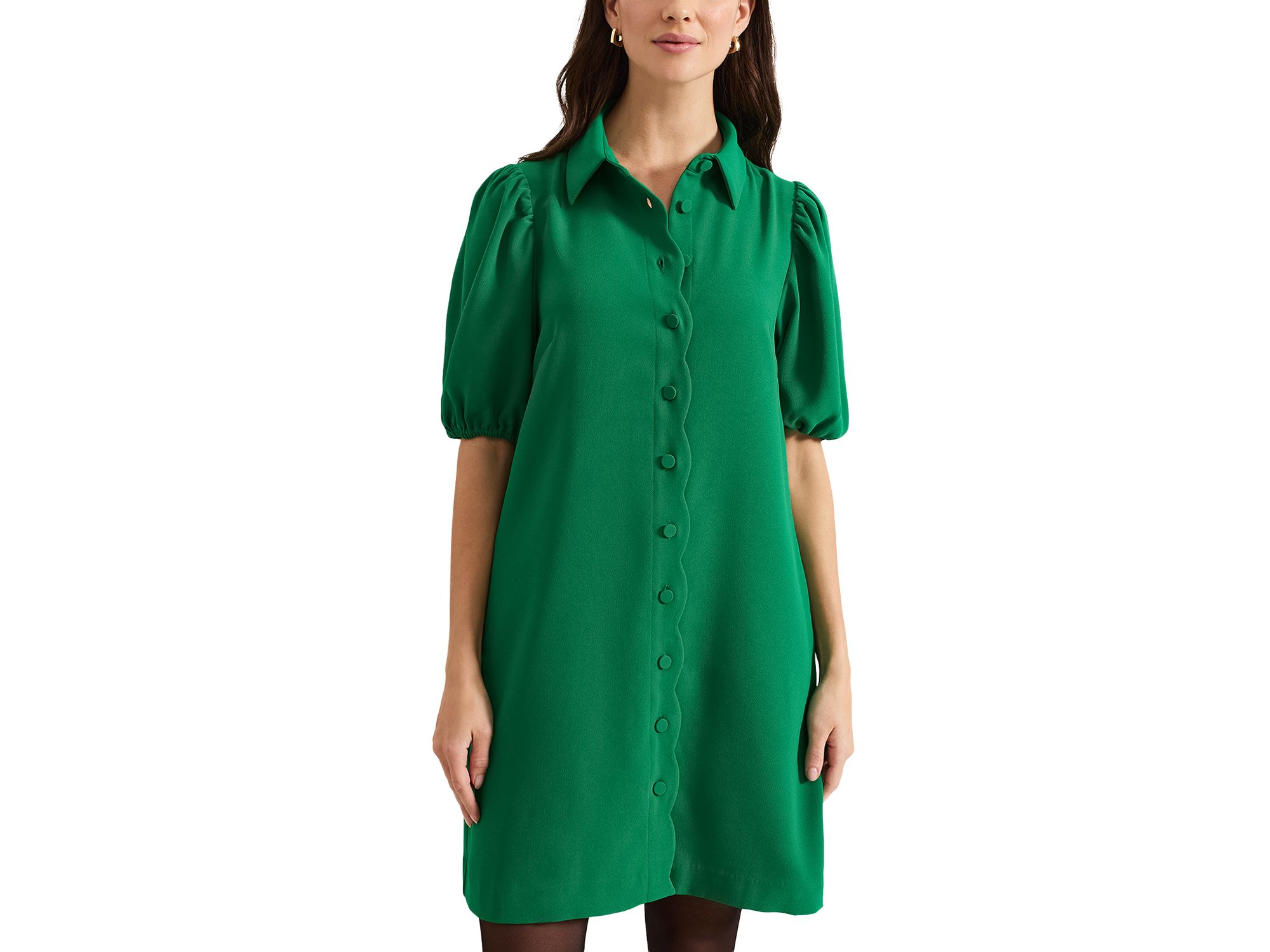 Candice Puffed Sleeve Dress - Image 1