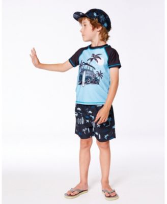 Boys' Short Sleeve Rashguard - Little Kid, Big Kid