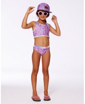 Girls' Printed Two-Piece Swimsuit - Little Kid