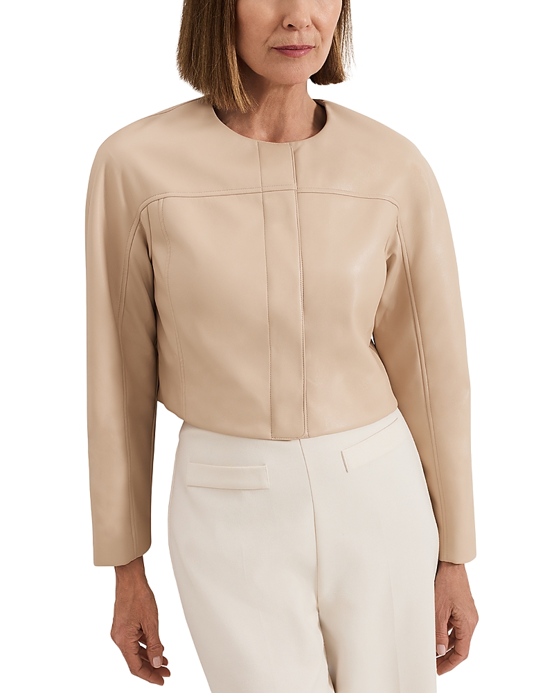 Phase Eight Sylvia Faux Leather Jacket