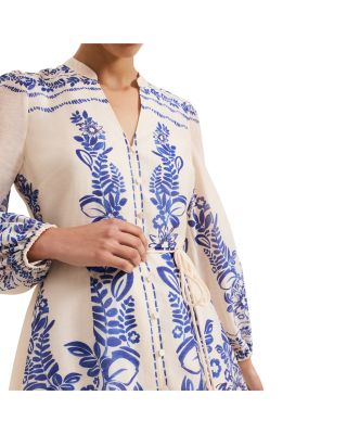 Pia Floral Button Mini Dress