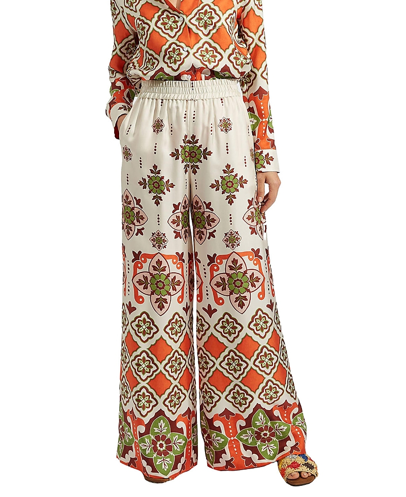 La Doublej Placee Palazzo Pants In Partenope Orange