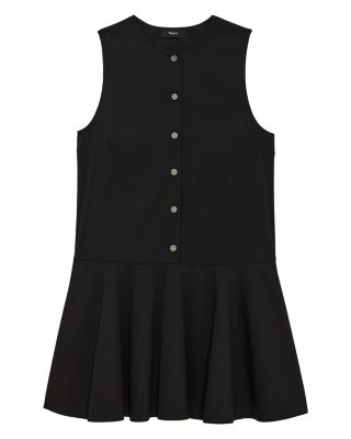 Sleeveless Linen Blend Mini Dress