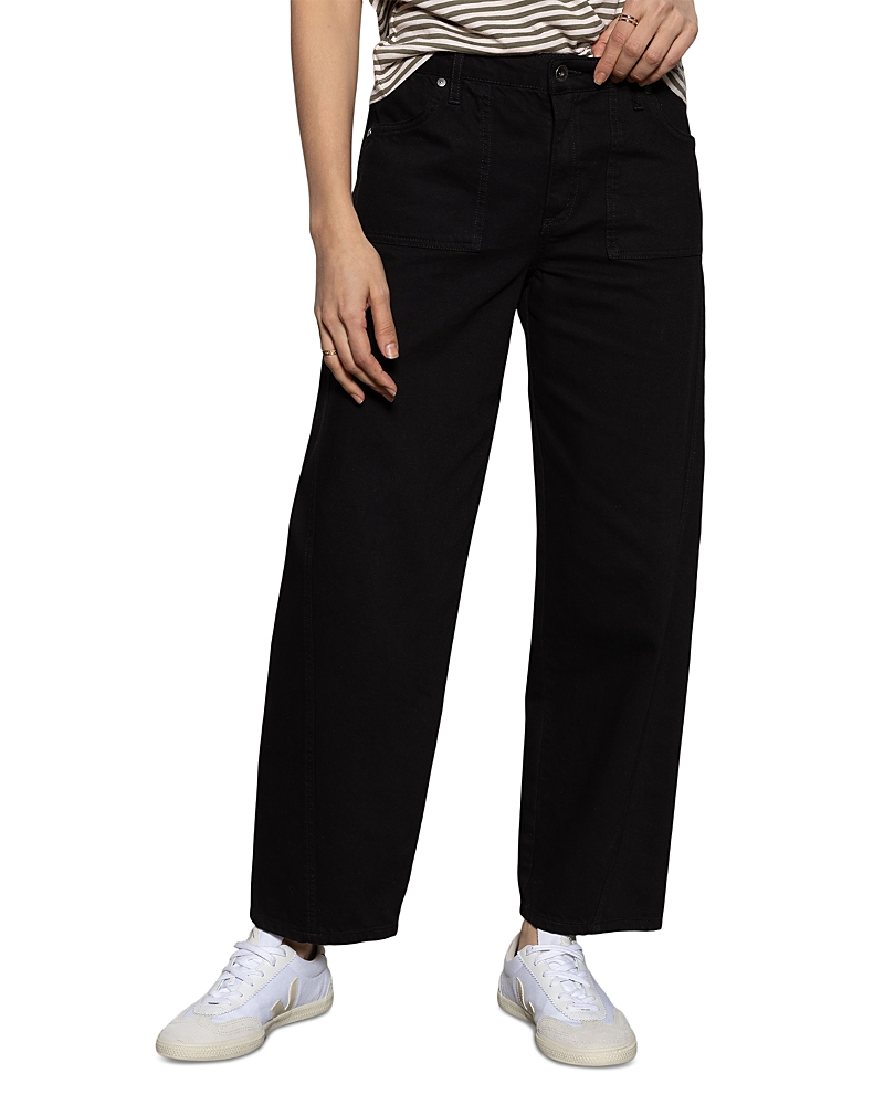 Sanctuary District High Rise Column Ankle Jeans in Black