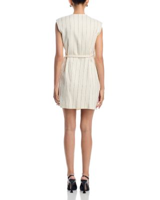 Dagania Striped Wrap Dress