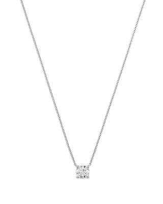 Bloomingdale's Fine Collection Diamond Certified Solitaire Pendant Necklace in 14K White Gold, 0.70 ct. t. w.