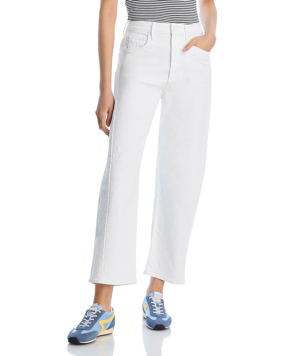 Mother The Half Pipe High Rise Ankle Jeans