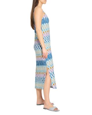 Painted Blocks V Neck Tank Dress