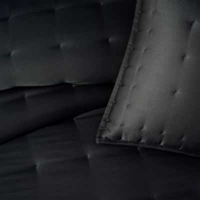 Hammered Silk and Cotton Quilt, King