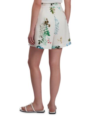 Vylla Printed Linen Shorts