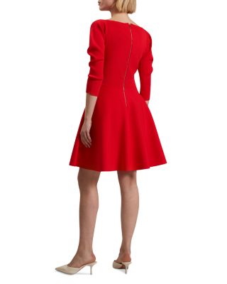 Jescka Sculptured Knit Skater Dress