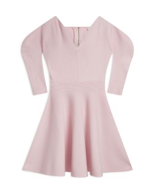 Jescka Sculptured Knit Skater Dress