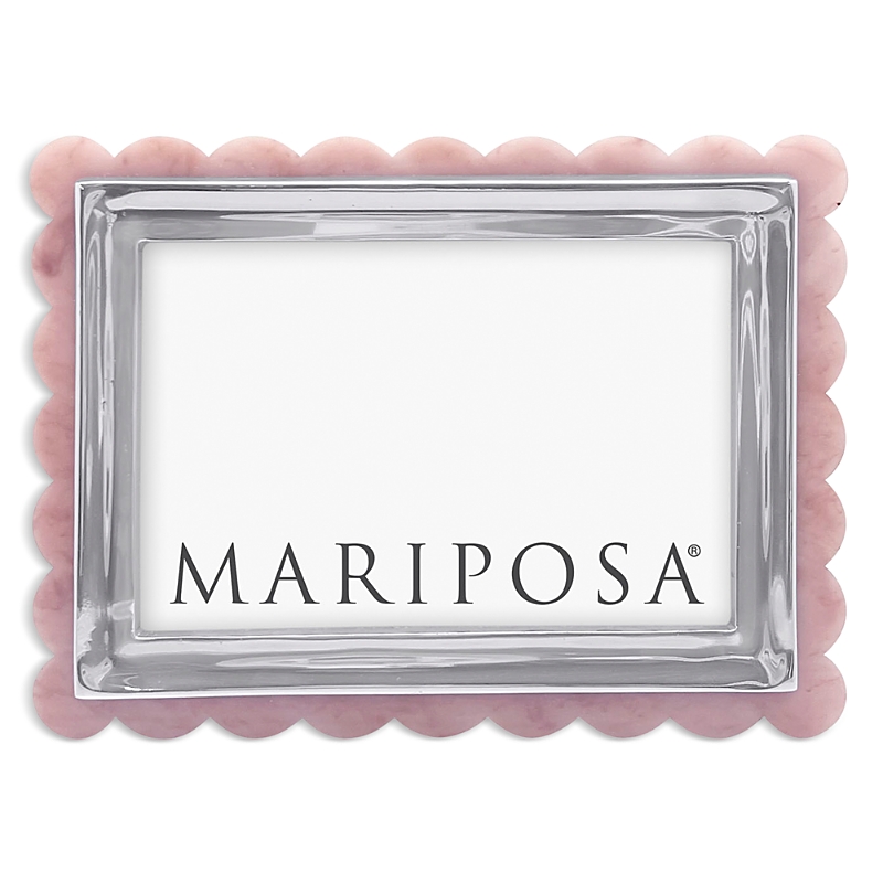 Mariposa Pink Acrylic Scallop Frame, 4 X 6 In Pink