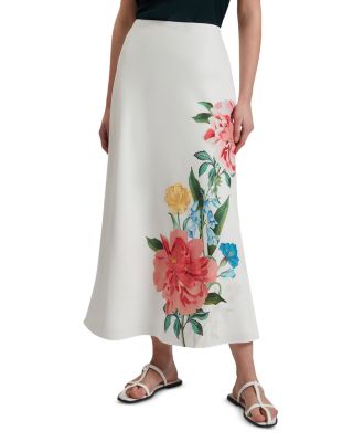 Casla Floral Column Maxi Skirt