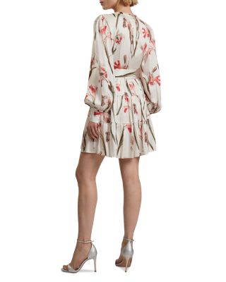 Cuiaba Floral Tie Waist Mini Dress