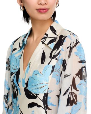 Joyful Tulip Long Sleeve Shirt Dress